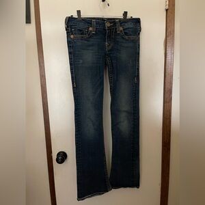 True Religion Dark Wash Boot Cut Jeans Size 28 #101